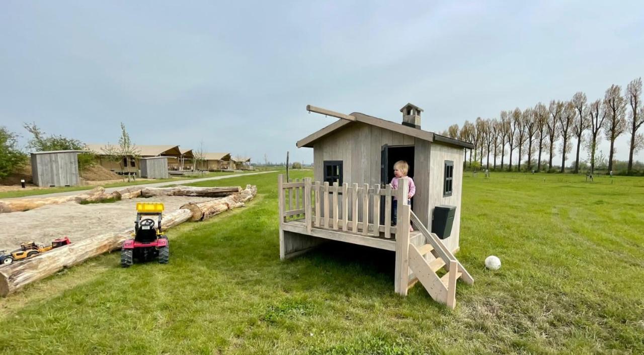 De Hazelaarshof Luxe Glampingtent Bij Natuurgebied De Millingerwaard Kekerdom ภายนอก รูปภาพ